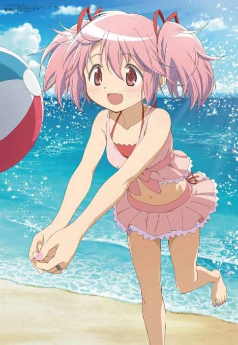 Madoka Kaname cute beach ball