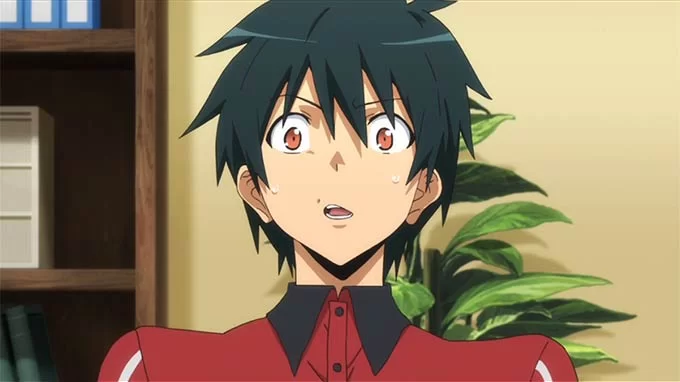 Sadao Maou The Devil Is A Part Timer sweating