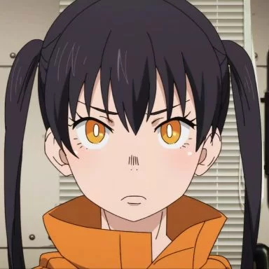 Tamaki Kotatsu Fire Force orange eyes
