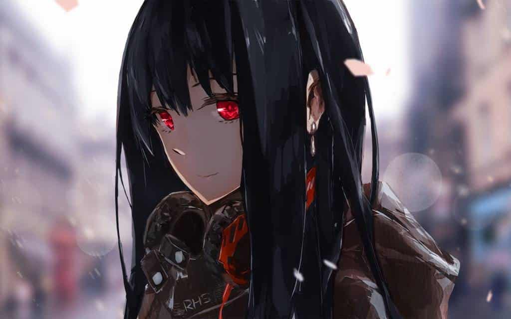 Anime Characters Wallpaper Red Eyes Girl