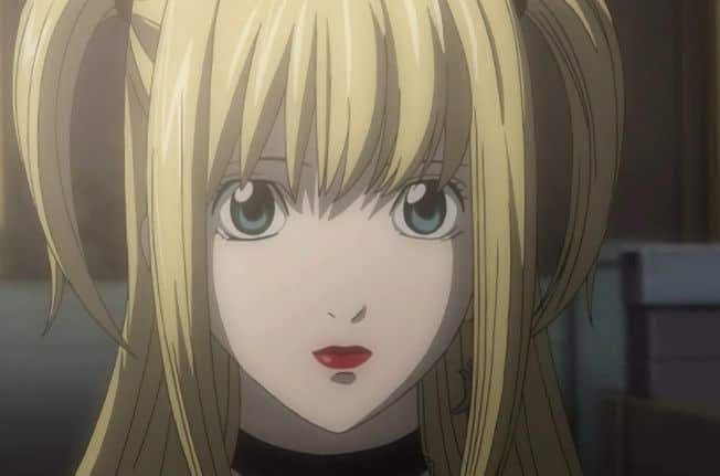 Misa Amane blonde hair blue eyes