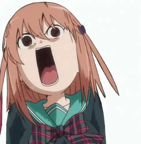 anime screaming gif girl.