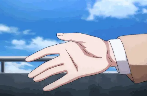 Anime Handshake Positive