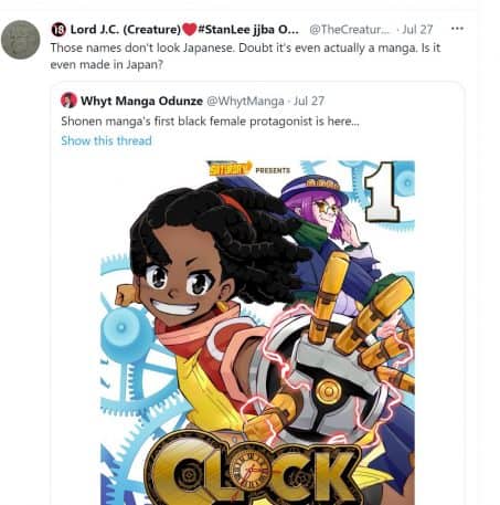 not a real manga quote tweet clock striker