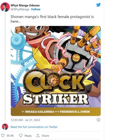 Whyt Manga Clock Striker Black Female Protagonist Shounen