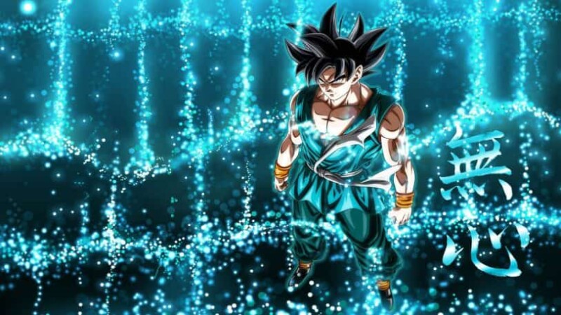 goku dragon ball blue outfit wallpaper scaled