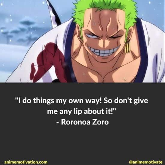 Roronoa Zoro Quotes One Piece (14)