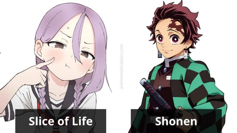 Slice Of Life Vs Shonen
