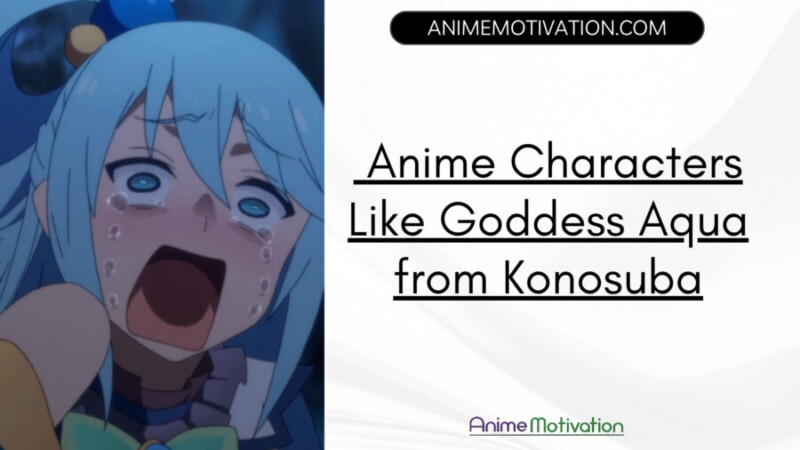 Anime Characters Like Goddess Aqua from Konosuba scaled