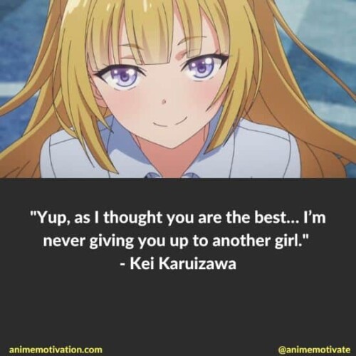 The 14+ Best Kei Karuizawa Quotes for Classroom Of The Elite Fans!