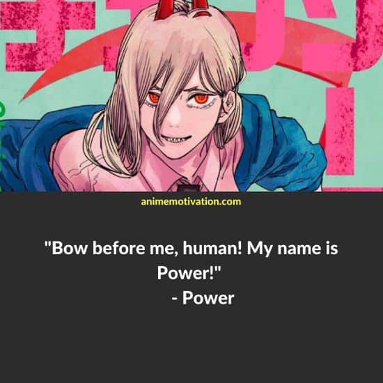 power quotes chainsaw man 2