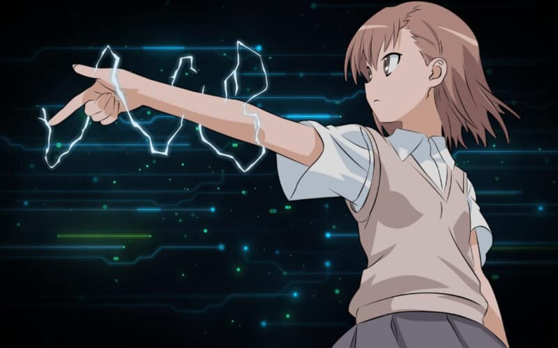 mikoto misaka wallpaper anime electricity shock princess