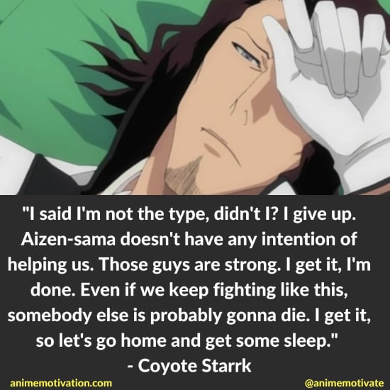 Coyote Starrk quotes bleach 8