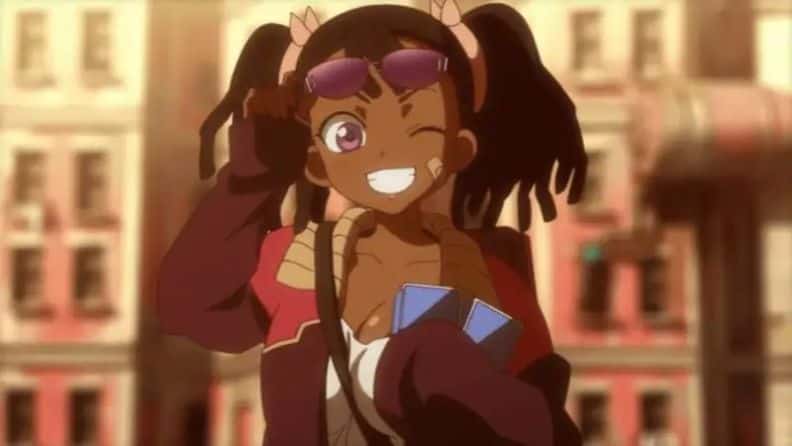 black anime girl woman authentic