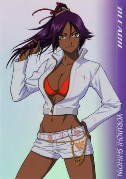 black female characters anime yoruichi