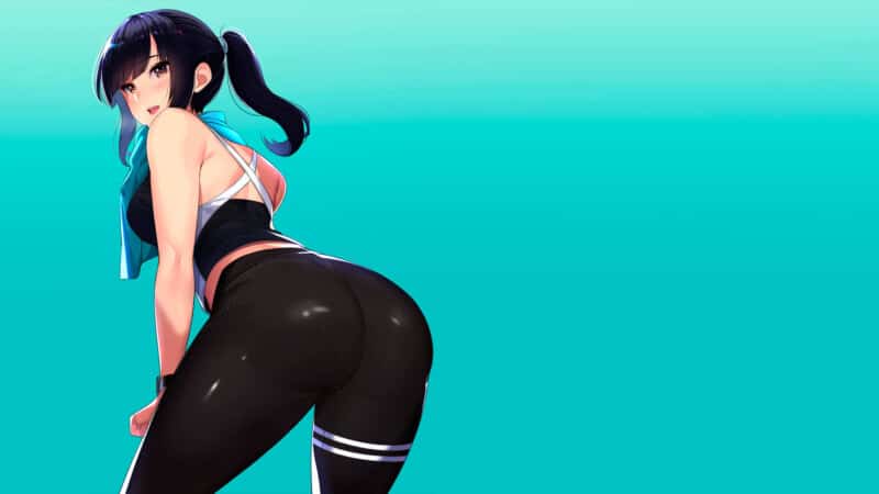 fat ass anime girl big booty butt