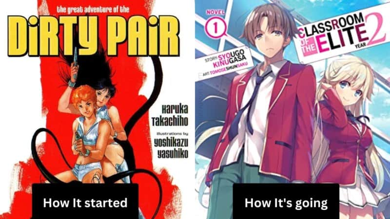 old school vs new school anime light novels 1