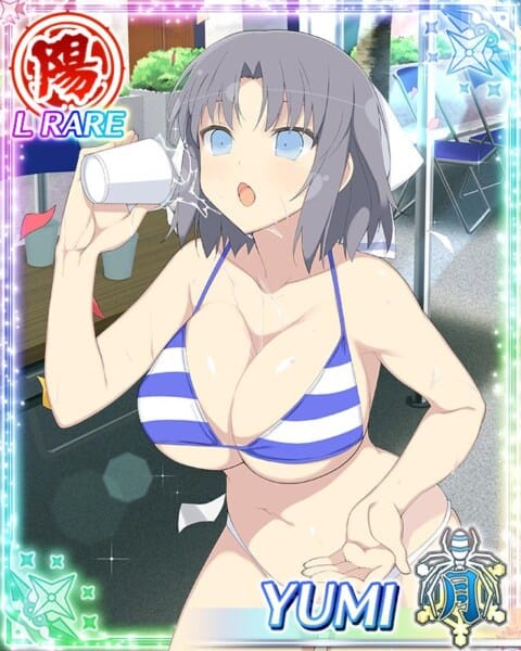 senran kagura yumi water drink