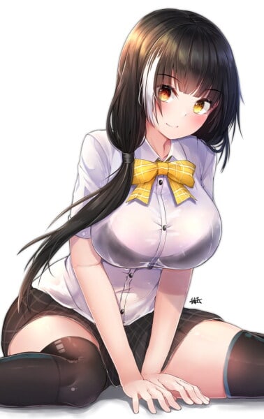 thicc sexy anime girl smile