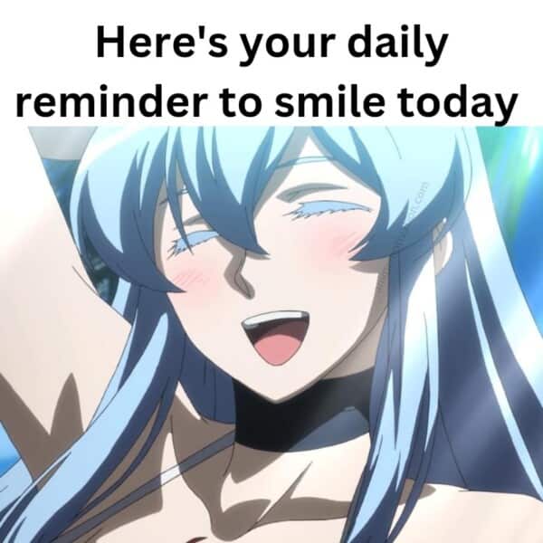esdeath smiling anime