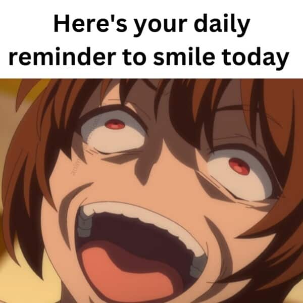 keyaru smiling funny animemotivation