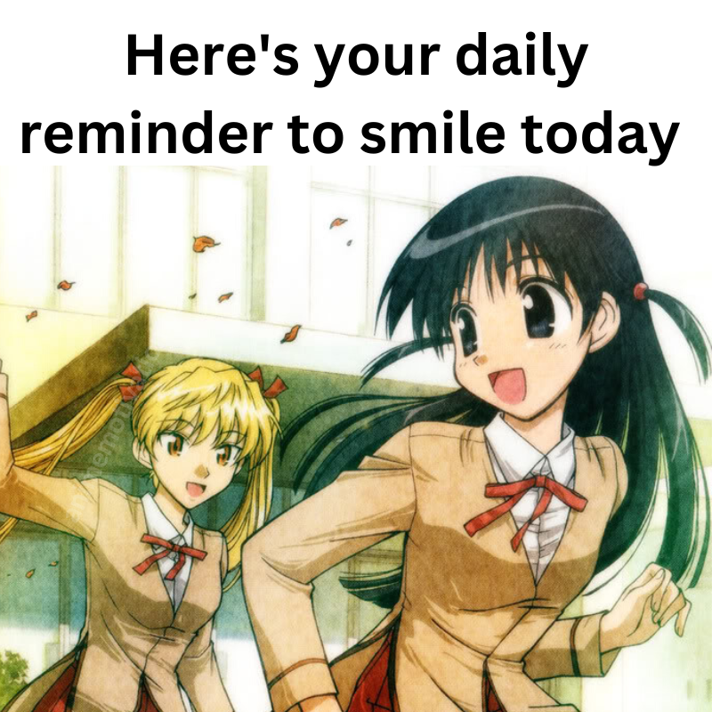school rumble smiling animemotivation