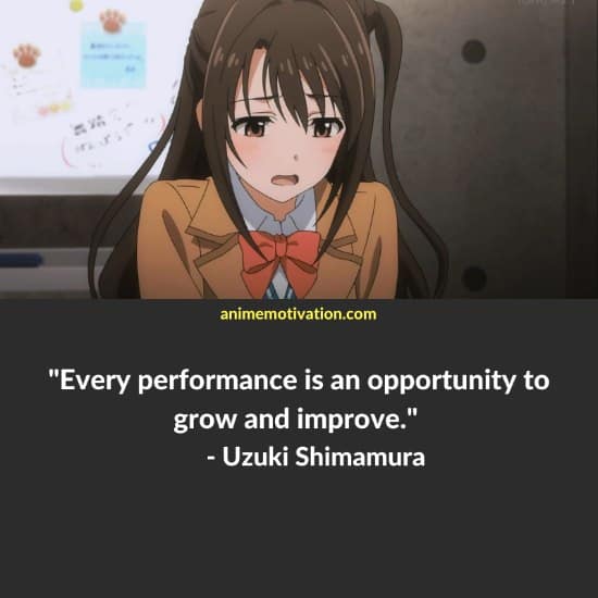 Uzuki Shimamura quotes idolmaster cinderella girls