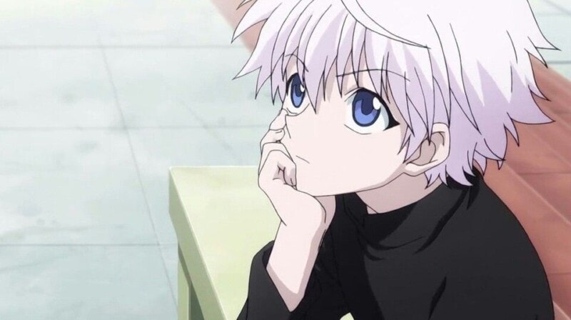 anime character thinking killua