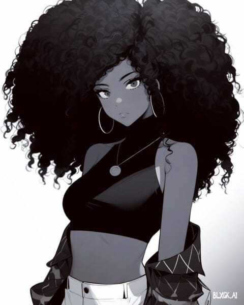 black anime characters pfp art hot 12