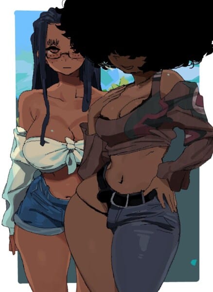 black anime characters pfp art hot 25