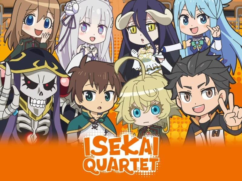 Isekai Quartet characters mini