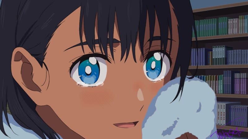 Mio Kofune Summer Time Rendering tears blue eyes