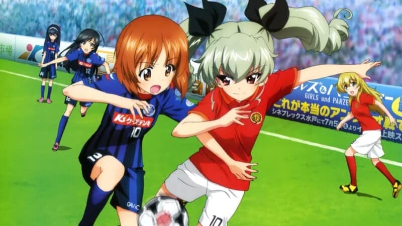 football soccer anime wallpaper girls und panzer