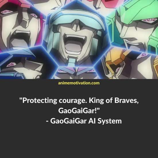 GaoGaiGar AI System quotes King Of Braves GaoGaiGar