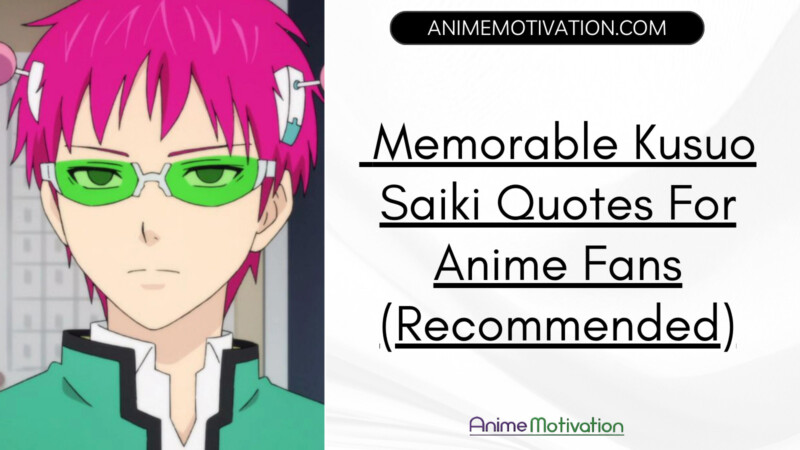 Memorable Kusuo Saiki Quotes For Anime Fans (recommended)