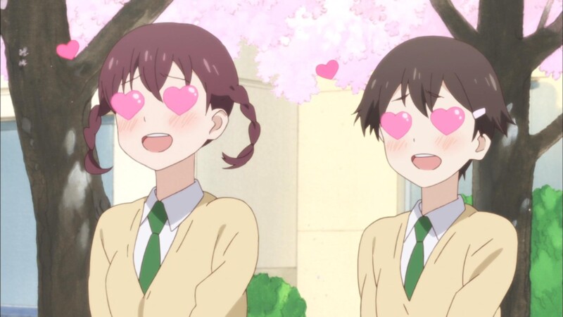 love heart eyes anime girls
