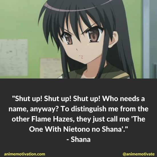 shana quotes shakugan no shana 1