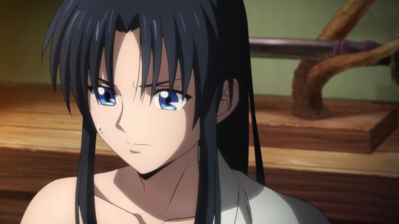 Kaoru Kamiya Rurouni Kenshin black hair blue eyes