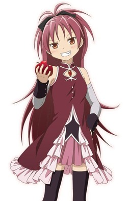 Kyoko Sakura Madoka Magica apple