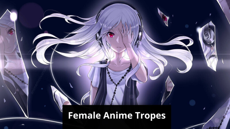 female anime tropes anime girl white hair wallpaper