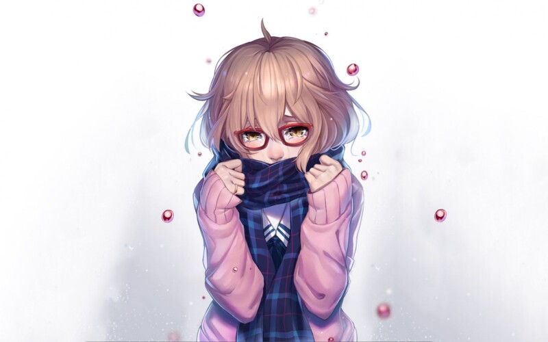 introvert girl anime wallpaper cute shy