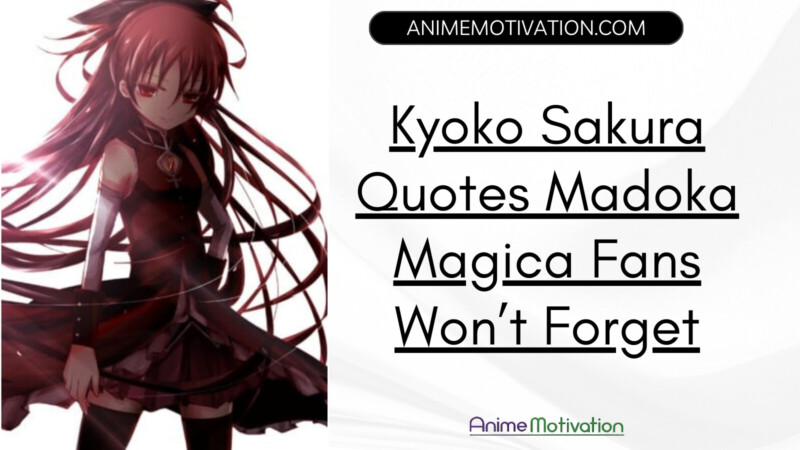 Kyoko Sakura Quotes Madoka Magica Fans Wont Forget