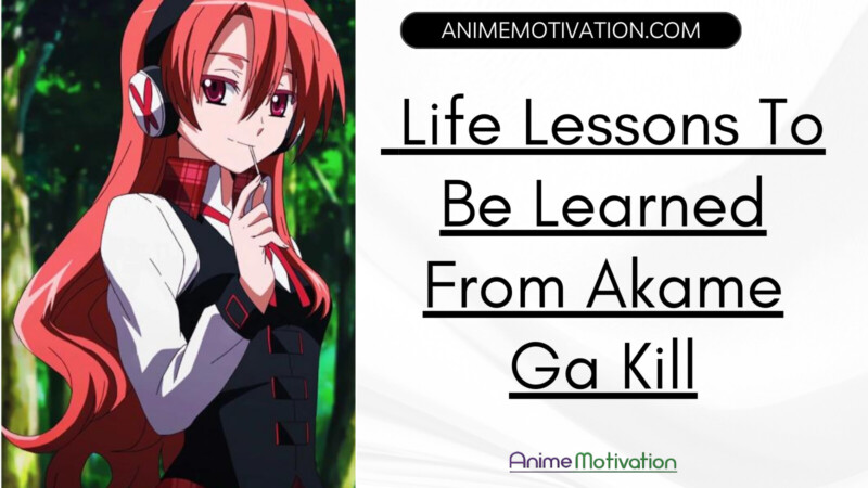Life Lessons To Be Learned From Akame Ga Kill
