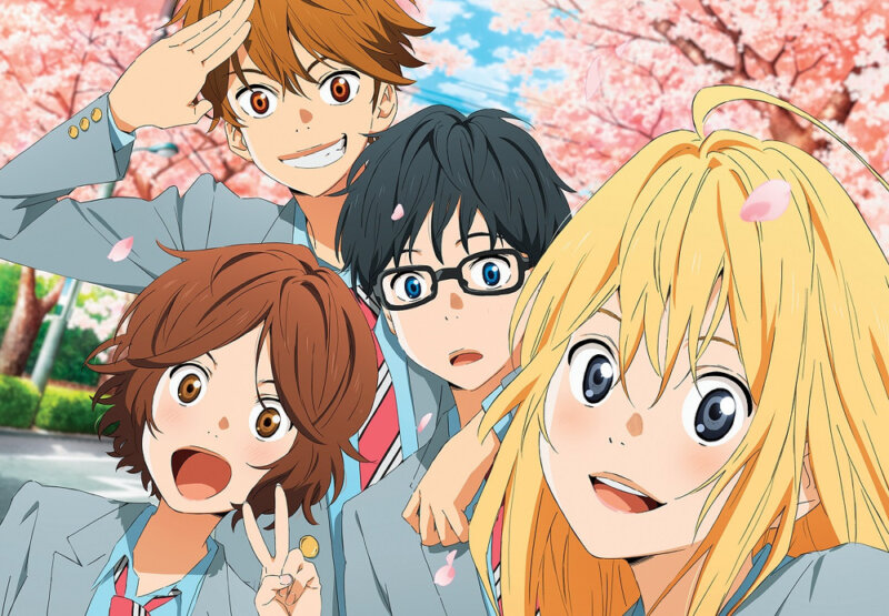 Your Lie in April characters cast