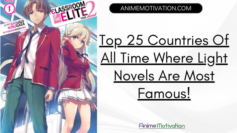 Countries Where Light Novels Are Most popular