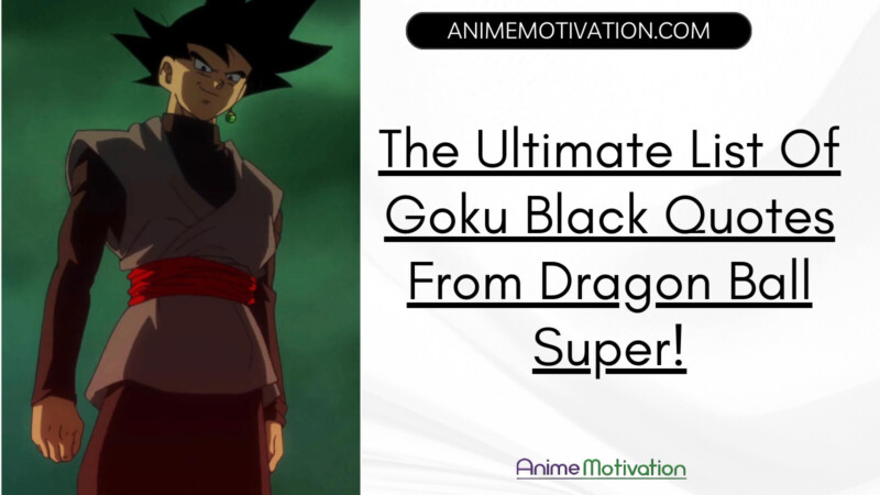 The Ultimate List Of Goku Black Quotes From Dragon Ball Super