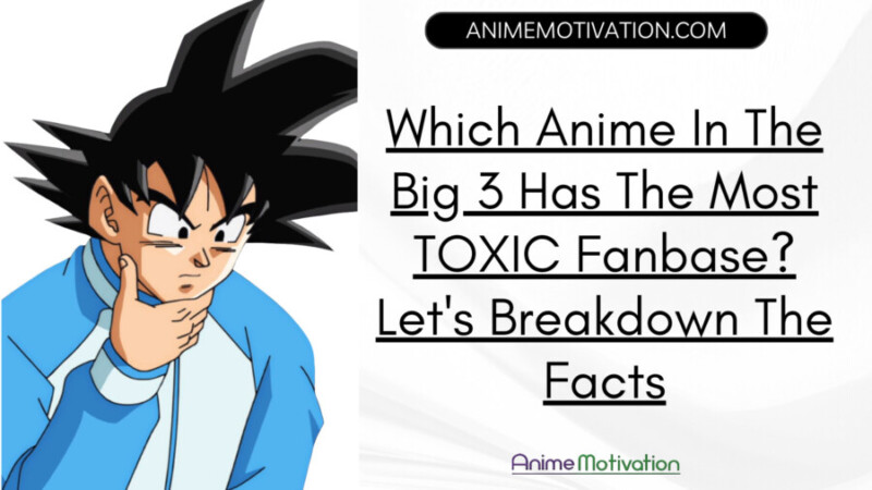 Which Anime In The Big 3 Has The Most Toxic Fanbase Let's Breakdown The Facts