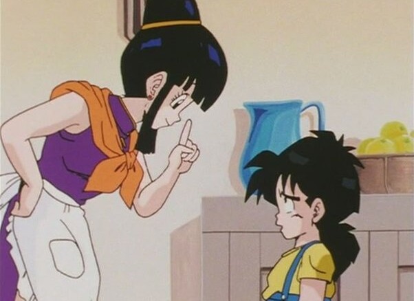 Chi Chi With Gohan Kid