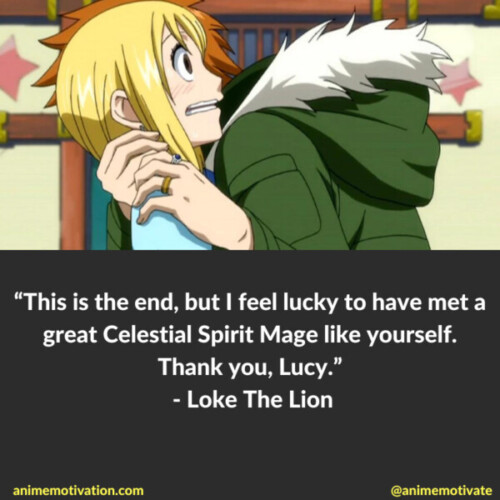 Loke The Lion Quotes Fairy Tail (2)