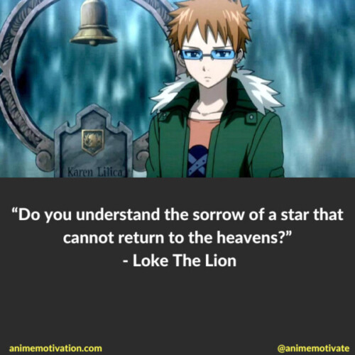 Loke The Lion Quotes Fairy Tail